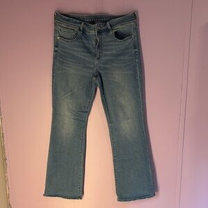 American Eagle Outfitters Women's Medium Blue Flare Jeans